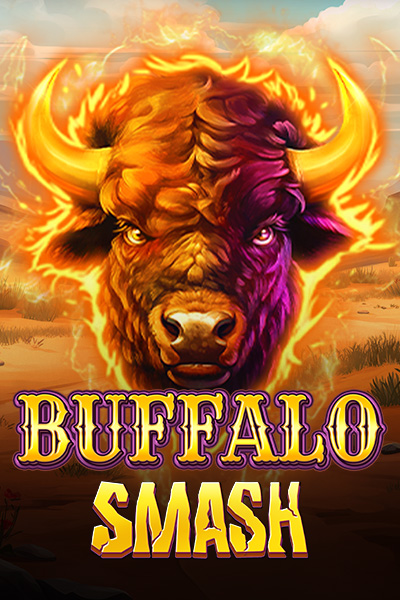 Un'immagine selvaggia e potente del gioco 'Buffalo Smash', che mette in risalto il possente e iconico bisonte americano come protagonista.